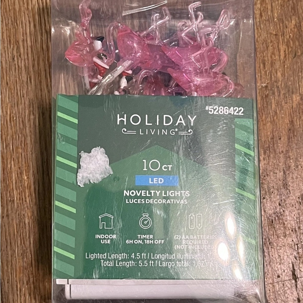 Flamingo Christmas Pink LED Novelty Lights